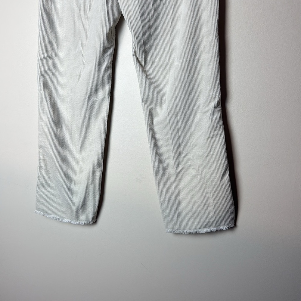 LOFT Made And Loved Straight Corduroy Pants Whisper White Size 8 / 29 - Picture 7 of 9